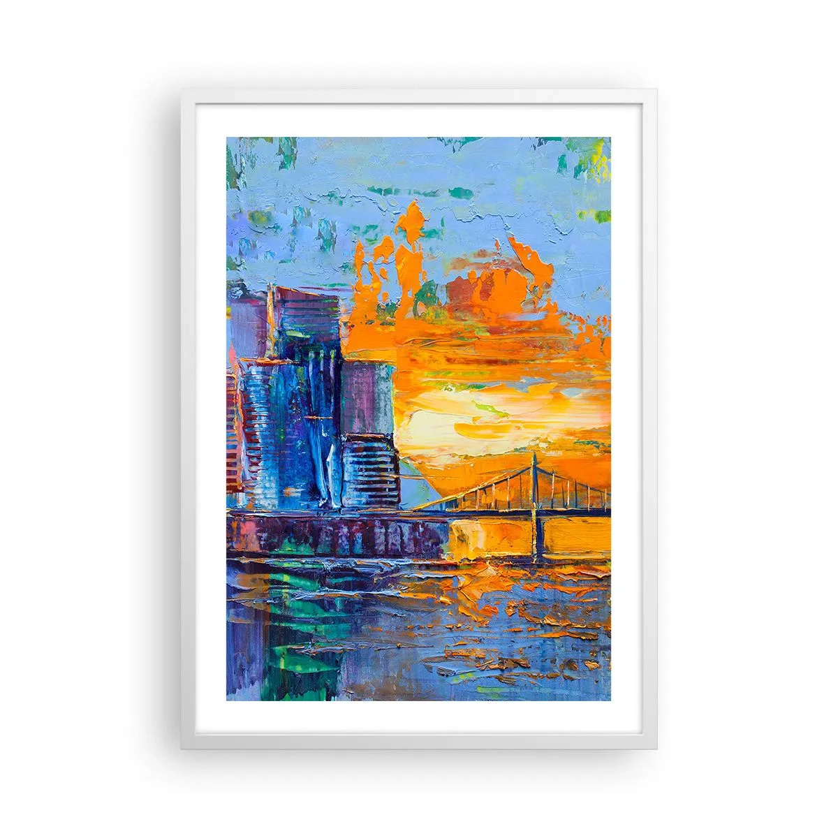 Plakát v bílém rámu - Kultura a příroda - 50x70 cm