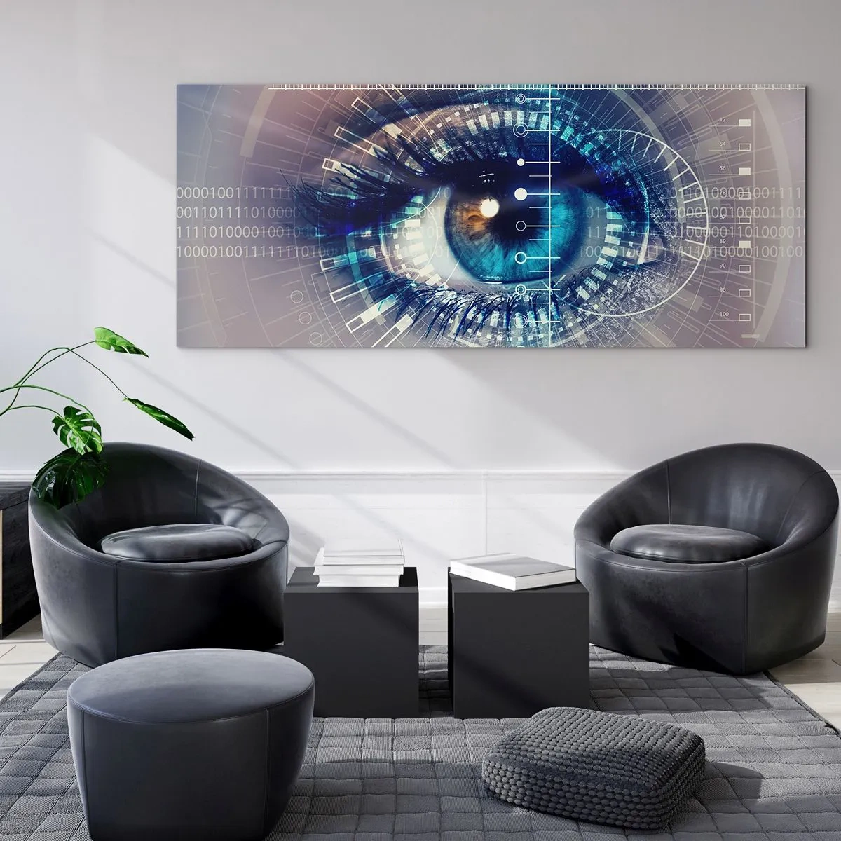 Obraz na skle - Myslíš si, že mě znáš - 100x40 cm