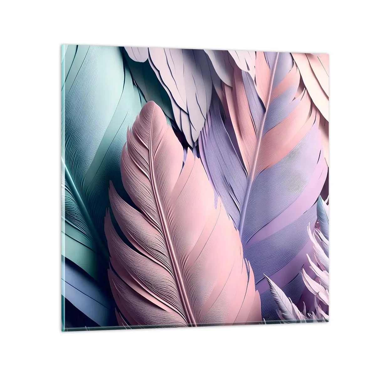 Obraz na skle - Ptačí styl - 70x70 cm