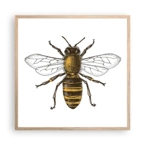 Plakát v rámu světlý dub - Krásná a dobrá - 60x60 cm