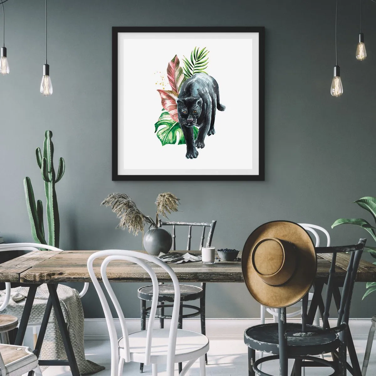 Plakát v černém rámu - Zběsilost v srdci - 60x60 cm