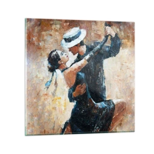 Obraz na skle - A la Rudolf Valentino - 50x50 cm