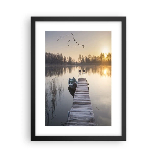 Plakát v černém rámu - Časem se vrátím - 30x40 cm