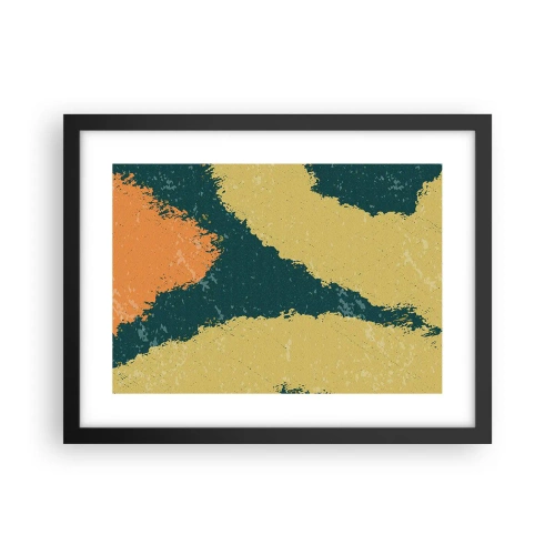 Plakát v černém rámu - Abstrakce – zpomalený pohyb - 40x30 cm
