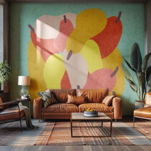 Fototapeta Samolepicí Deluxe Sticker - Ochutnejte letní slunce - Ovoce, Hrušky, Zdraví - 200x140 cm