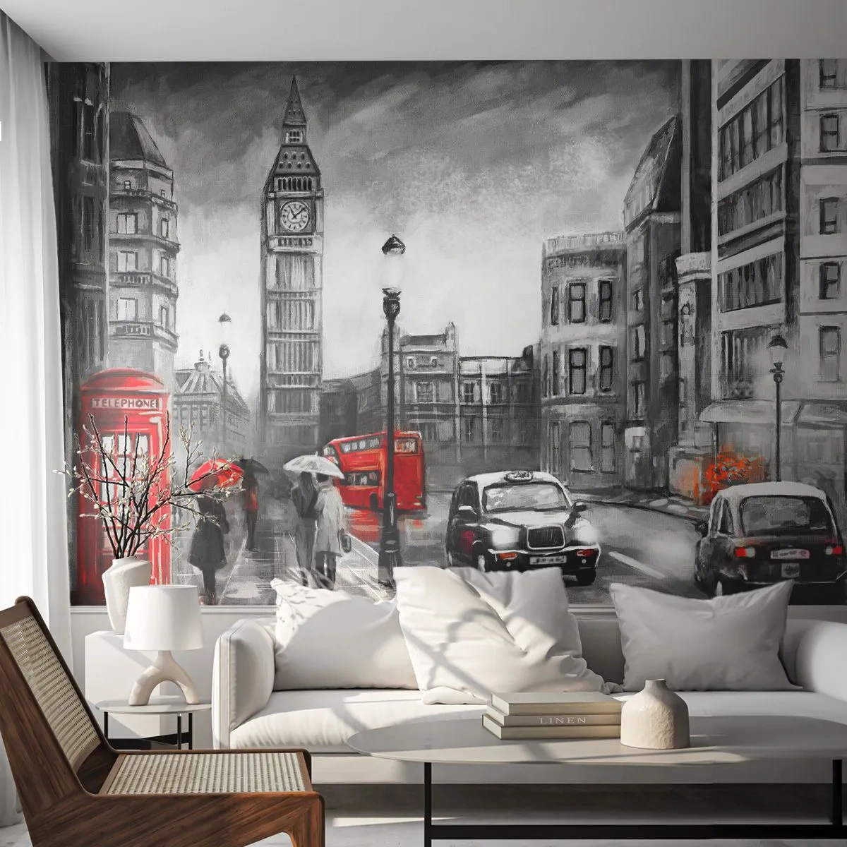 Fototapeta Samolepicí Deluxe Sticker - Vůbec ne šedé město - Londýn, Město, Architektura - 250x175 cm