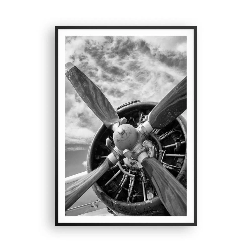 Plakát v černém rámu - Dobyvatel oblohy - 70x100 cm