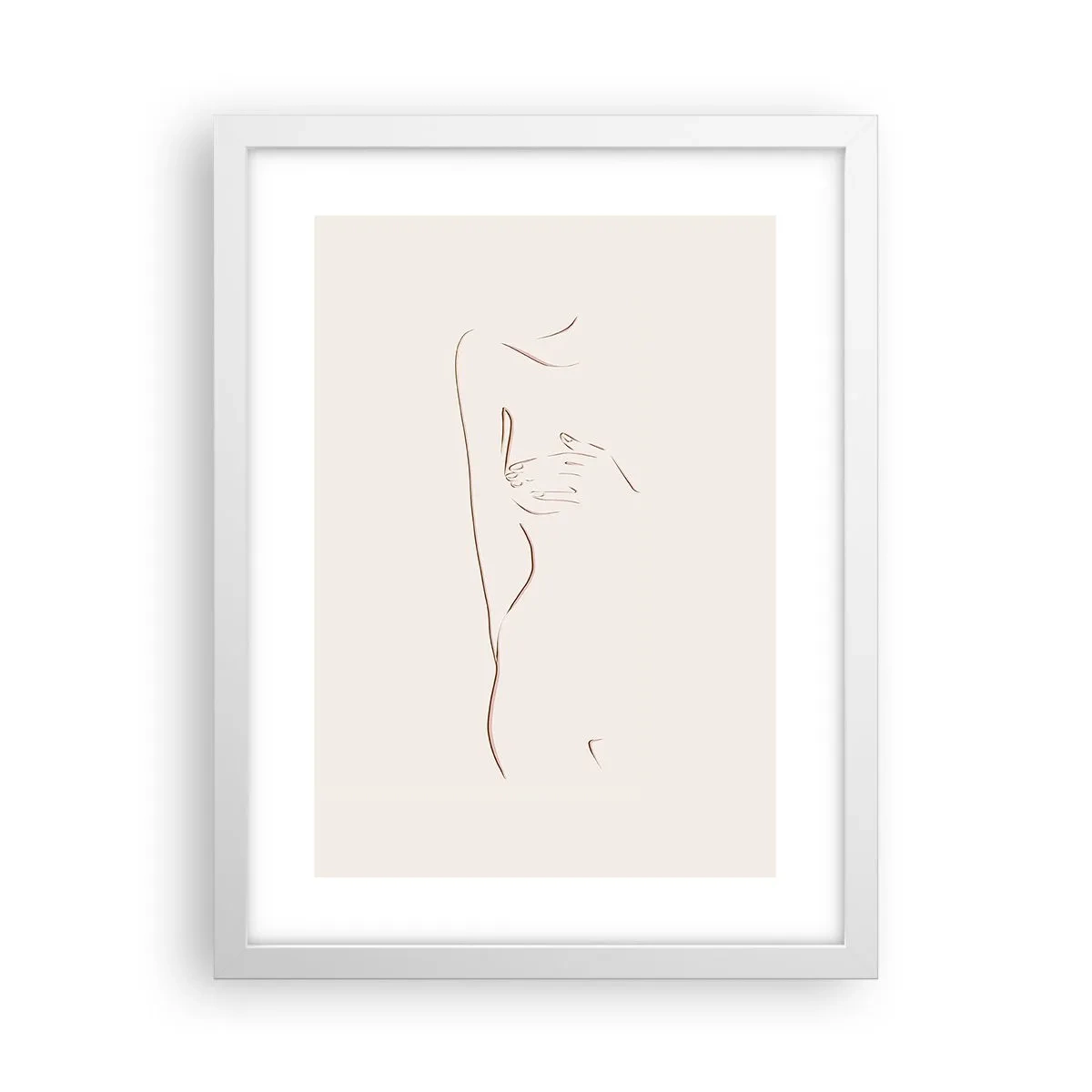 Plakát v bílém rámu - Tvar touhy - 30x40 cm