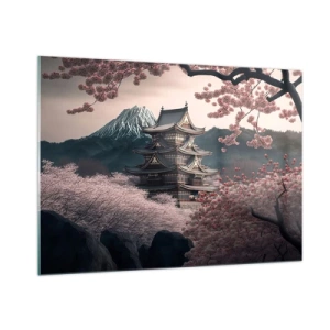 Obraz na skle - Země kvetoucích třešní - 100x70 cm