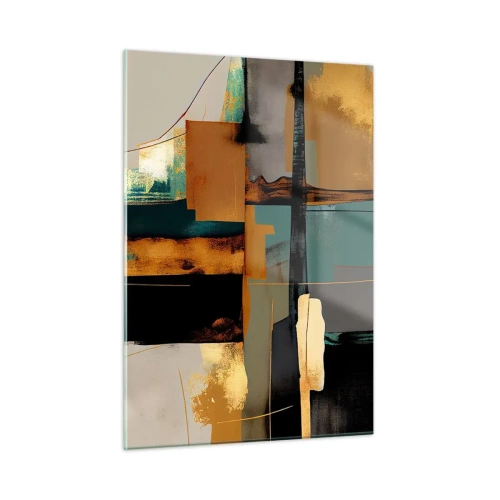Obraz na skle - Abstrakce – světlo a stín - 50x70 cm