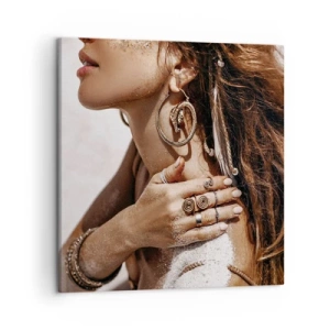 Obraz na plátně - Královna divoké pláže - 50x50 cm