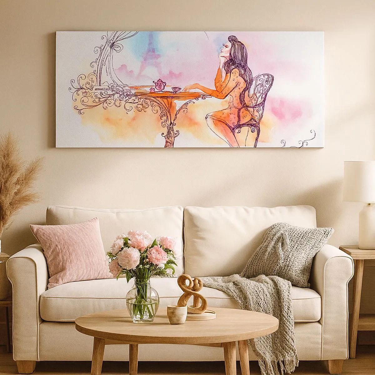 Obraz na plátně - Pařížská elegance - 100x40 cm