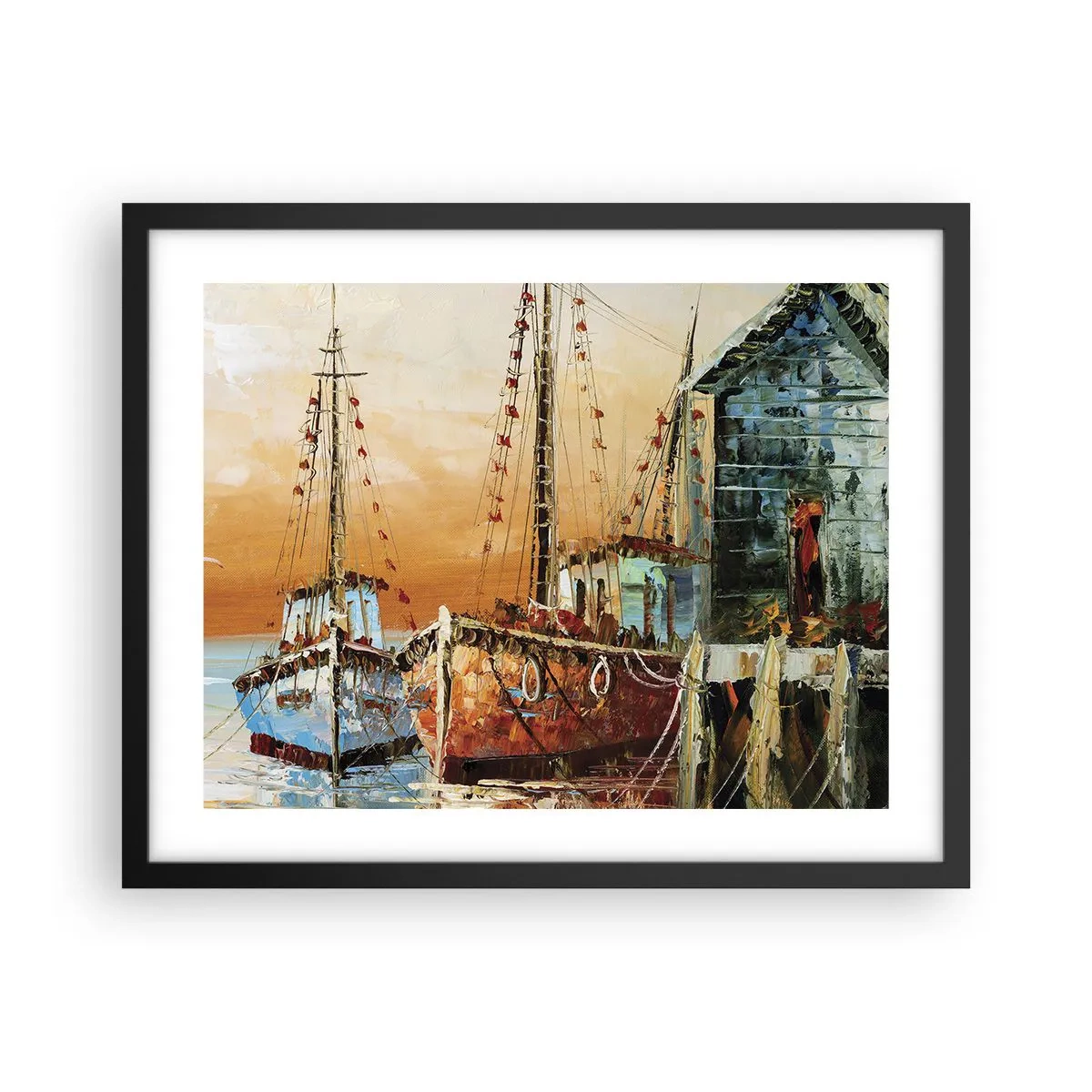 Plakát v černém rámu - Klidný návrat - 50x40 cm