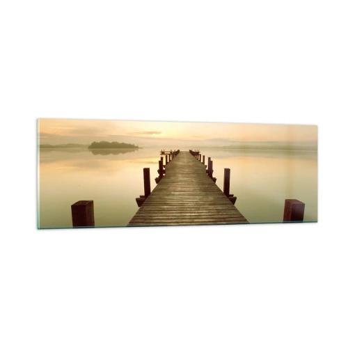 Obraz na skle - Rozbřesk, svítání, světlo - 90x30 cm