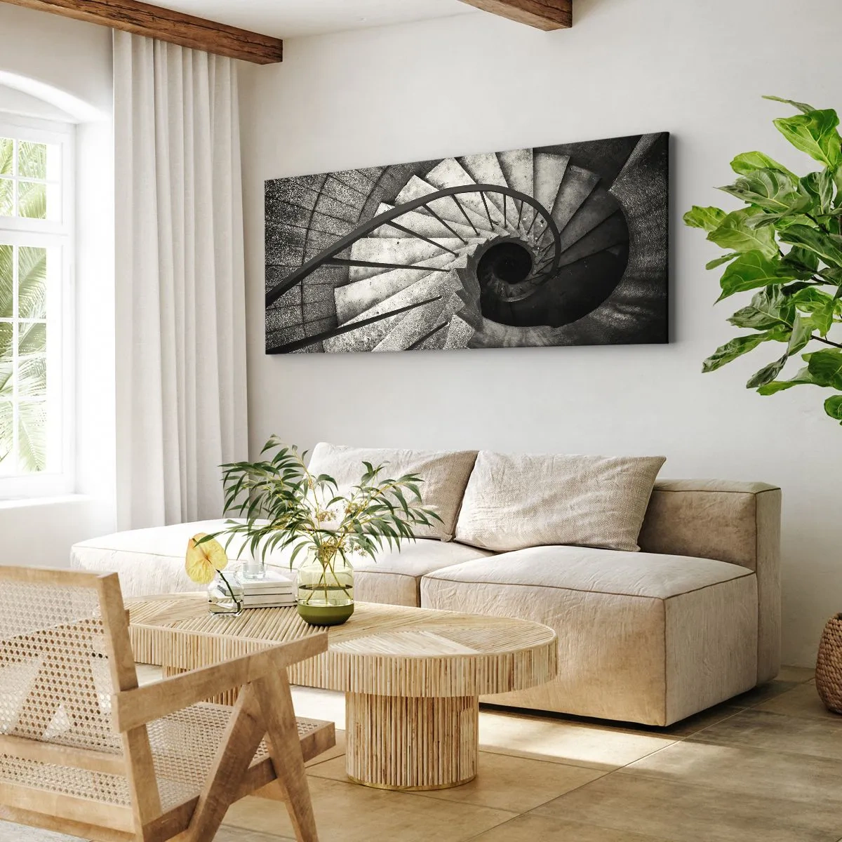 Obraz na plátně - Nahoru po schodech, dolů po schodech - 90x30 cm