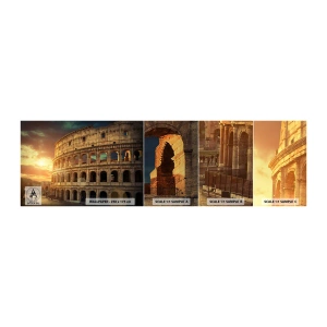 Fototapeta Vzorek Standard Eco - Kolosální dojem - Koloseum, Řím, Architektura - 100x30 cm