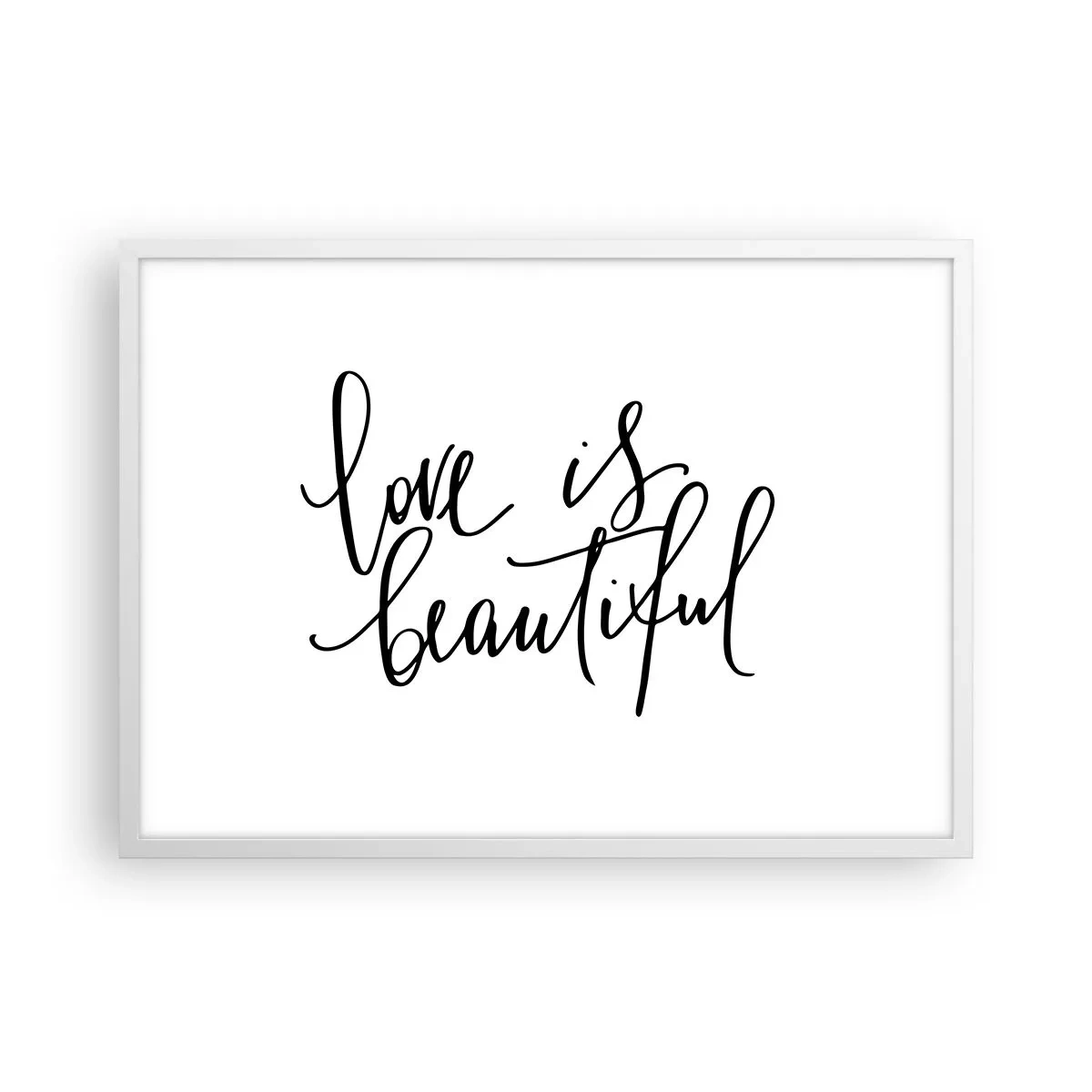 Plakát v bílém rámu - Přečti a zopakuj - 70x50 cm