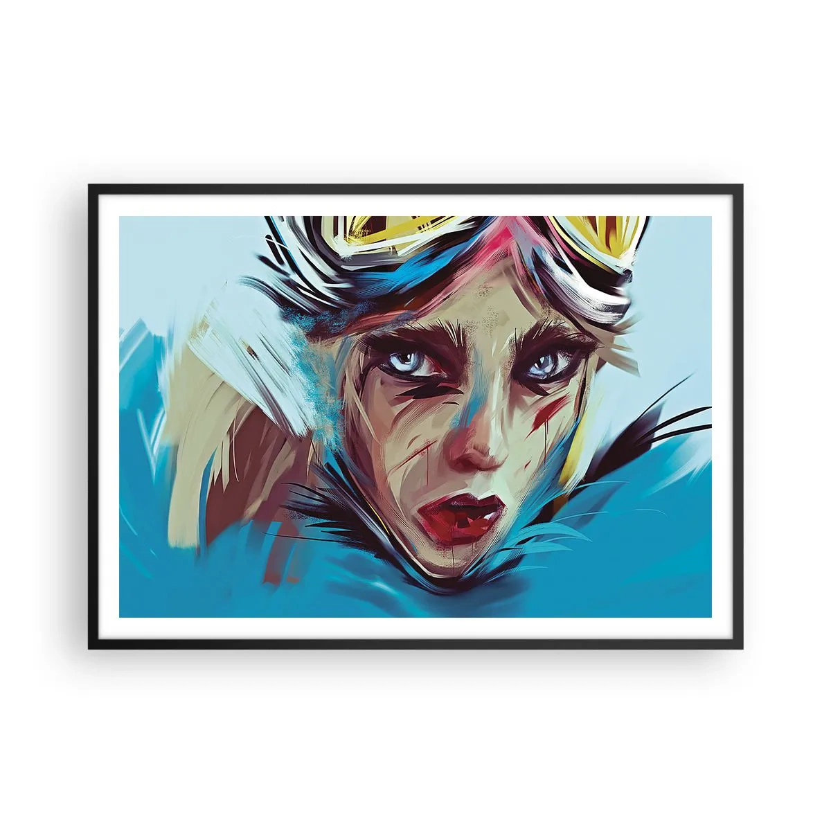 Plakát v černém rámu - Silniční válečnice - 100x70 cm