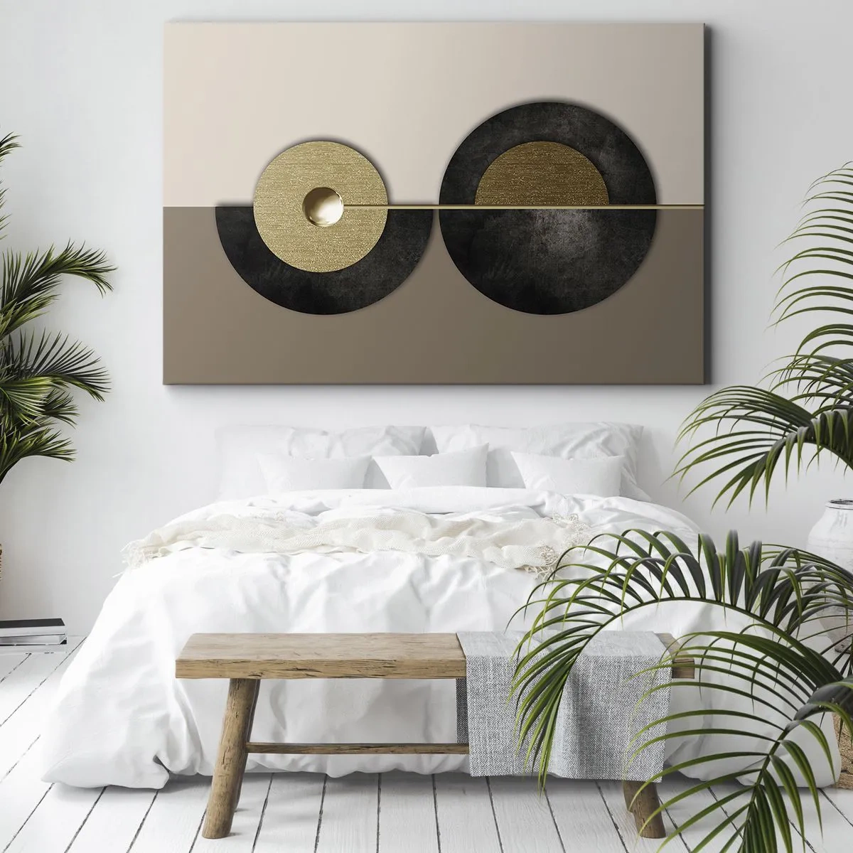 Obraz na plátně - Variace kolem kruhu - 100x70 cm
