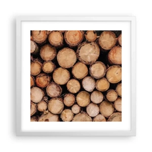 Plakát v bílém rámu - Nový začátek - 40x40 cm