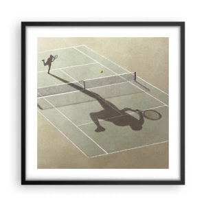 Plakát v černém rámu - Dobývání sama sebe - 50x50 cm