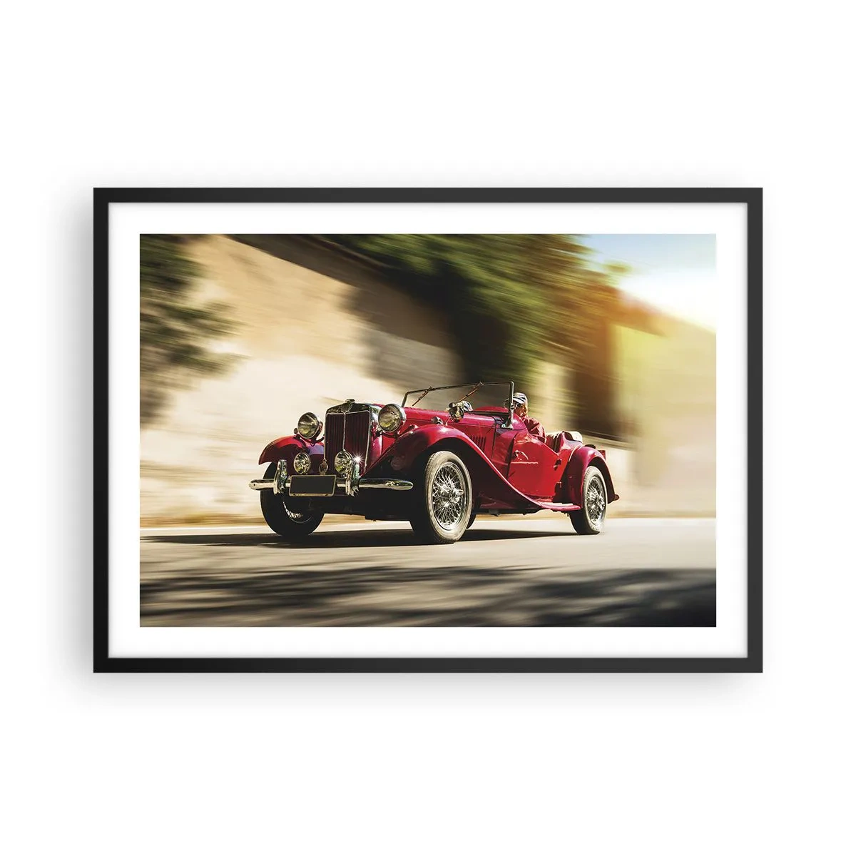 Plakát v černém rámu - Krásnější než Níké Samothrácká - 70x50 cm