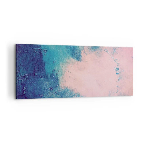 Obraz na plátně - Modrá objetí - 100x40 cm