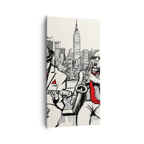 Obraz na plátně - Newyorská improvizace - 65x120 cm