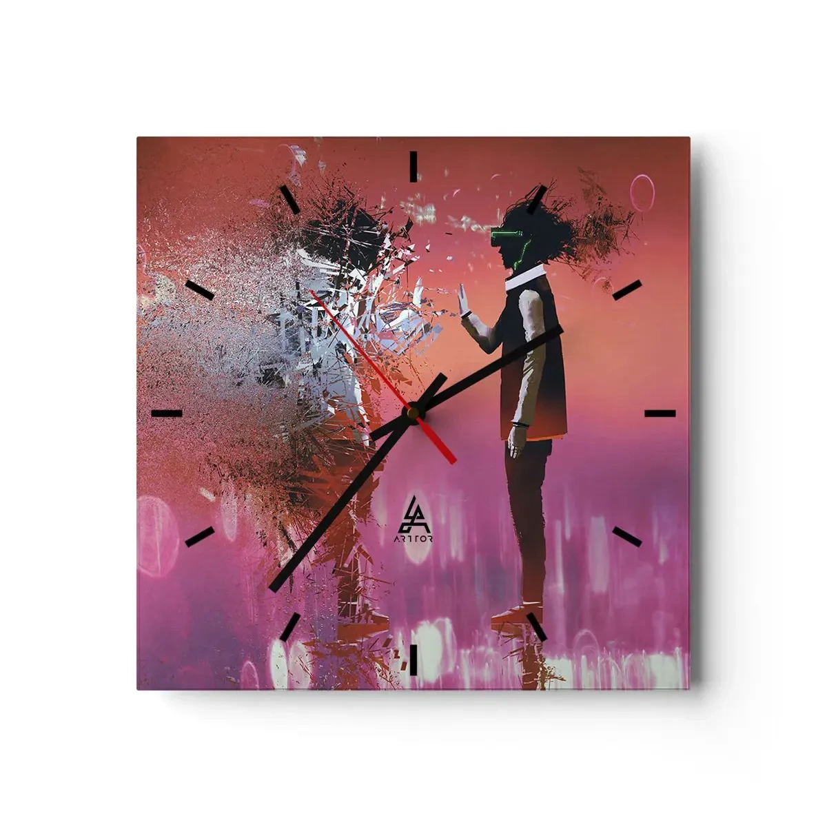 Nástěnné hodiny - Lze nahlédnut do sebe? - 40x40 cm