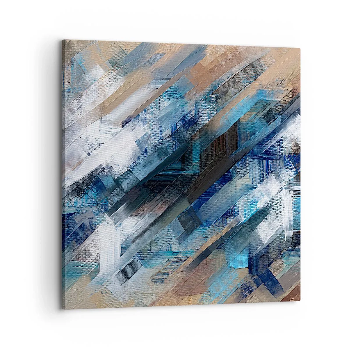 Obraz na plátně - Na modrém úkosu - 60x60 cm