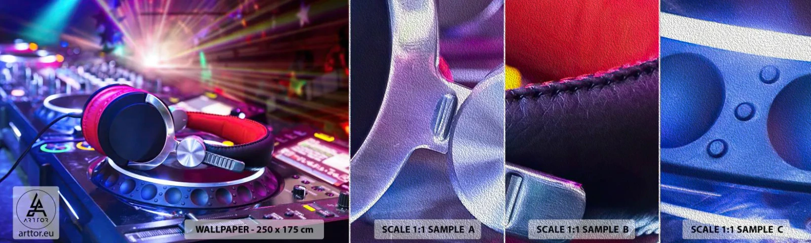 Vzor Fototapety Premium Sand - Bude, bude se dít - Hudba, Hudební studio, Sluchátka - 100x30 cm