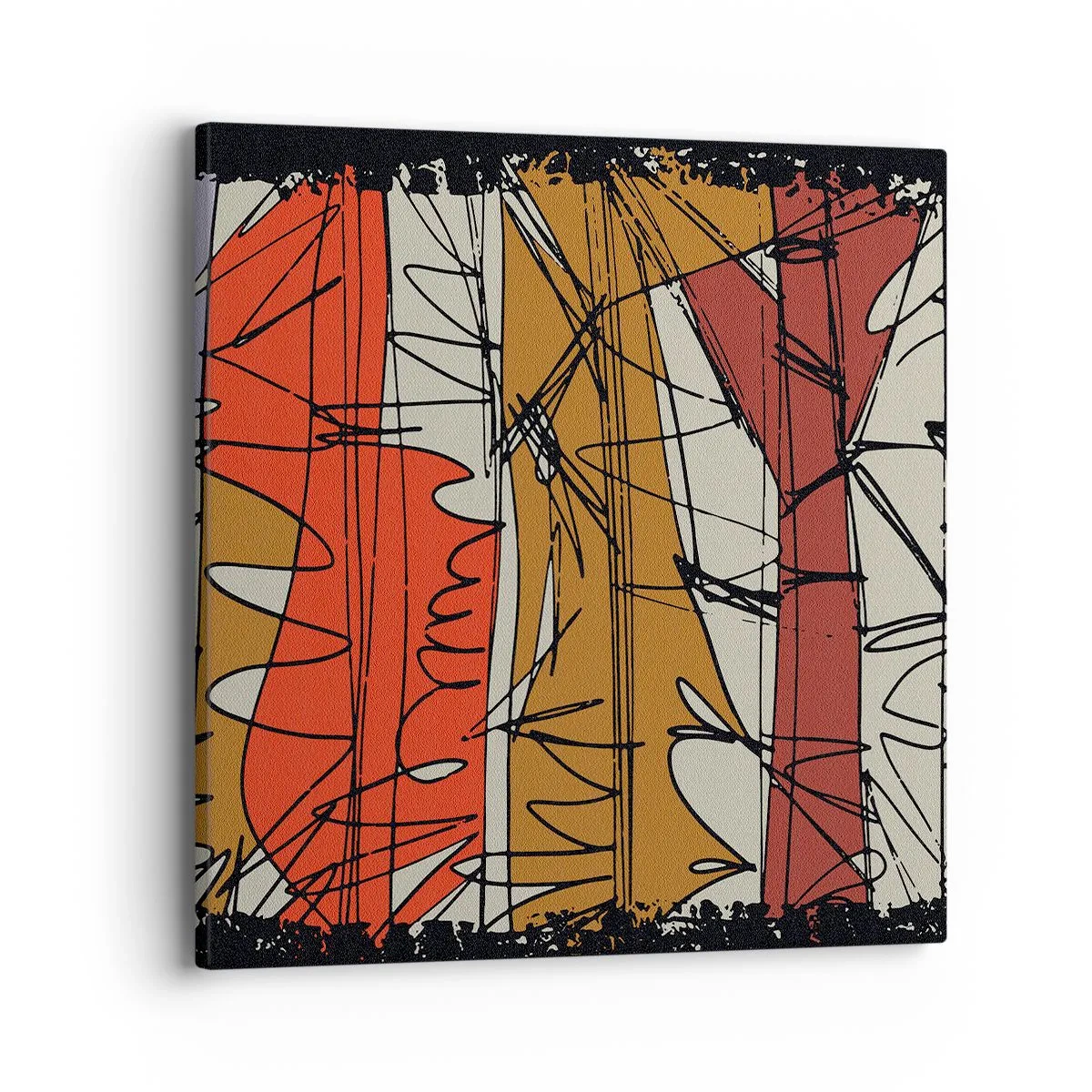 Obraz na plátně - Spontánní kompozice - 40x40 cm