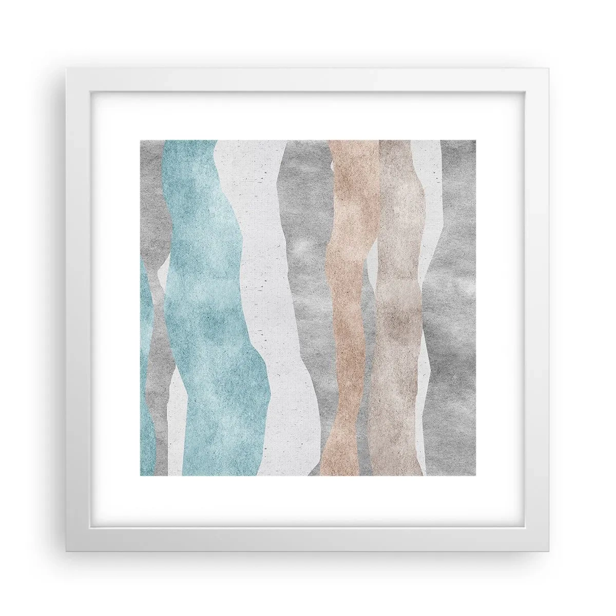 Plakát v bílém rámu - Studie blízkosti - 30x30 cm