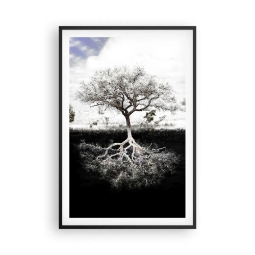 Plakát v černém rámu - Objevení podstaty světa - 61x91 cm