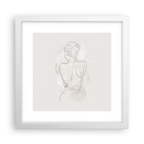 Plakát v bílém rámu - Jako citlivý nástroj - 30x30 cm