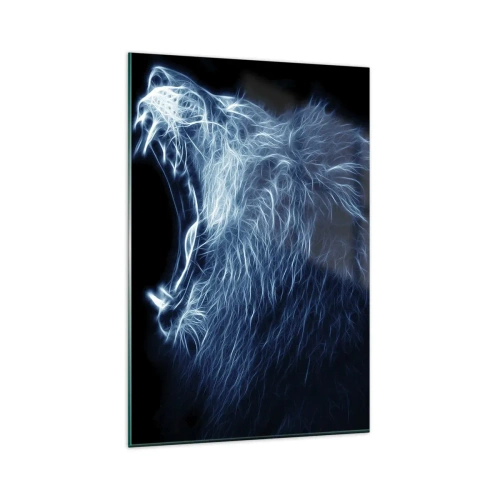 Obraz na skle - Ohnivý hněv krále - 80x120 cm