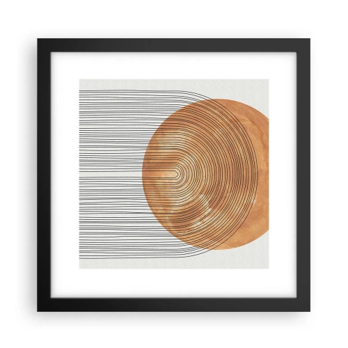 Plakát v černém rámu - Slunečná kompozice - 30x30 cm