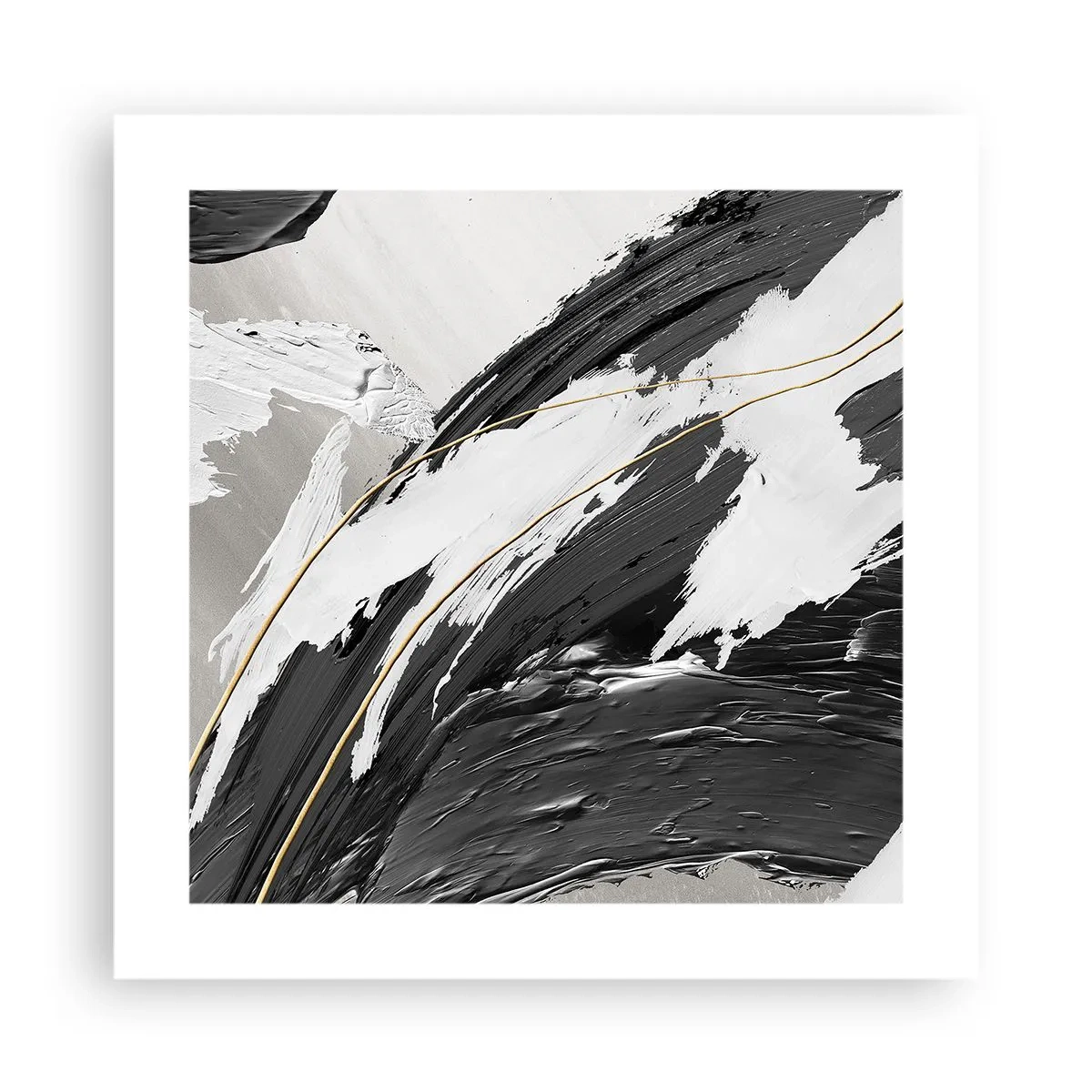 Plakát - Velkorysá abstrakce - 40x40 cm