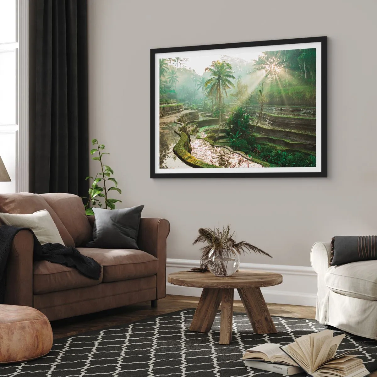 Plakát v černém rámu - Vyrůstát na slunci - 50x40 cm