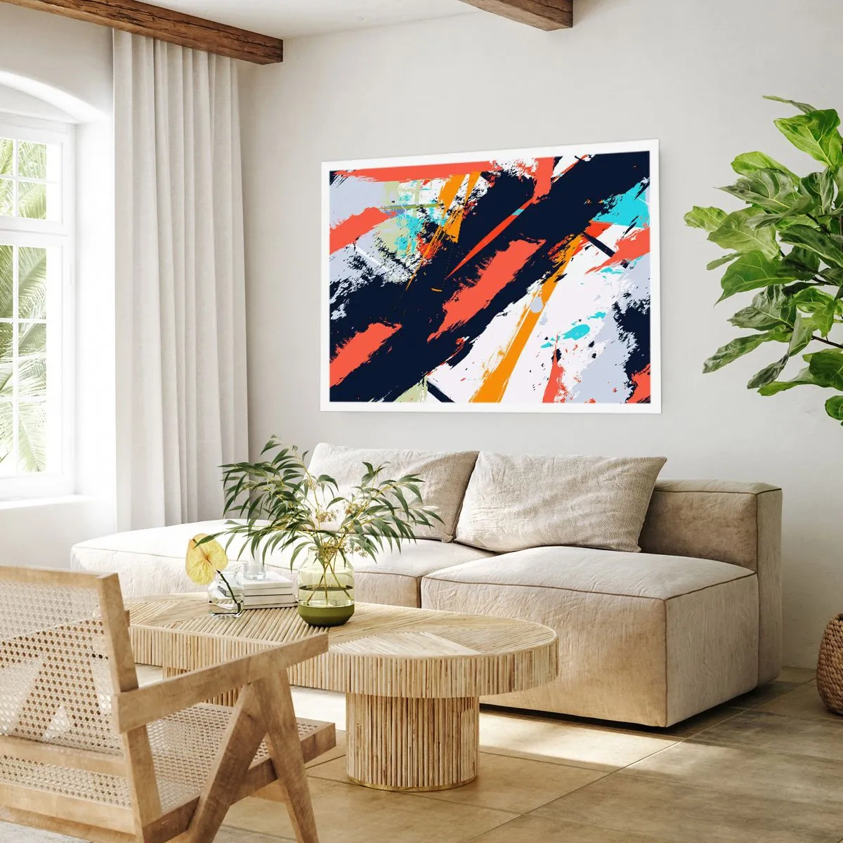 Plakát - Dynamická kompozice - 100x70 cm