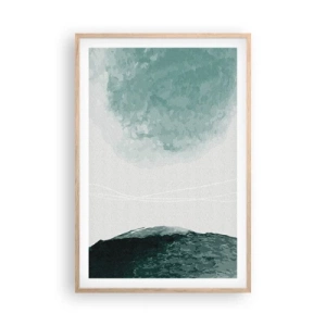 Plakát v rámu světlý dub - Setkání s mlhou - 61x91 cm