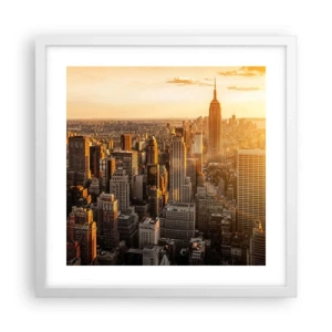 Plakát v bílém rámu - Růst na slunci - 40x40 cm