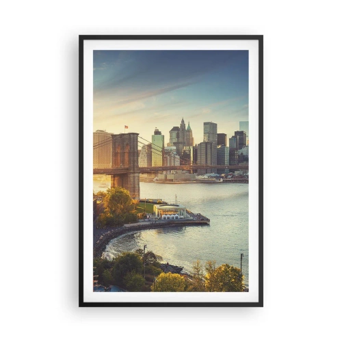 Plakát v černém rámu - Svítání velkoměsta - 61x91 cm