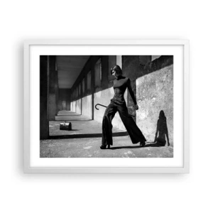 Plakát v bílém rámu - Městská elegance - 50x40 cm