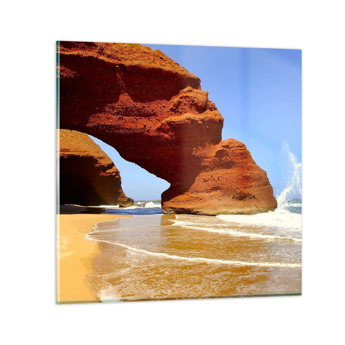 Obraz na skle - Voda a vítr po tisíce let - 40x40 cm