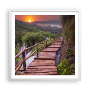 Plakát v bílém rámu - Neuvěřitelná krása - 60x60 cm