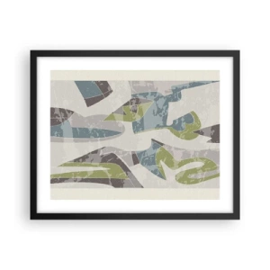 Plakát v černém rámu - Kompozice za sklem - 50x40 cm