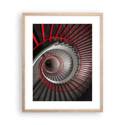 Plakát v rámu světlý dub - Architektonické hry - 40x50 cm