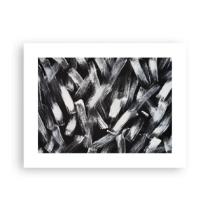 Plakát - Abstrakce v industriálním duchu - 40x30 cm