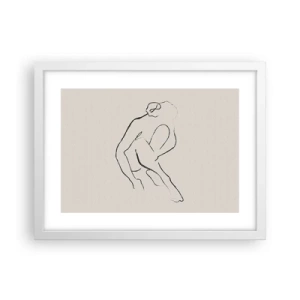 Plakát v bílém rámu - Intimní skica - 40x30 cm